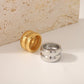 Double Brand Ring [304 Stainless Steel 18K Gold Plated]