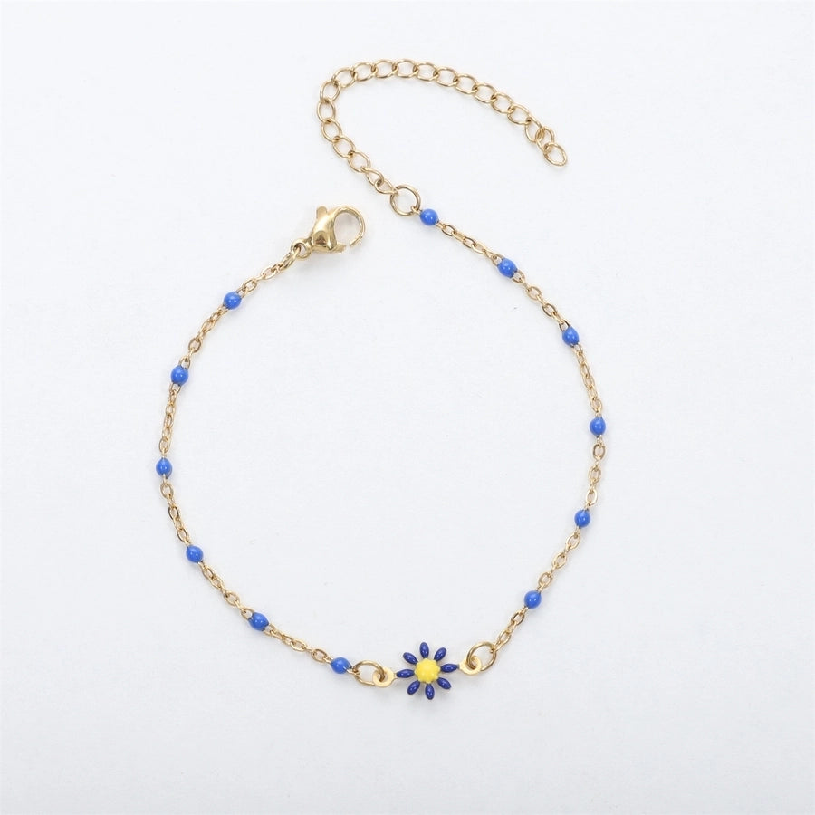 Bracelet de fleurs de marguerite [304 en acier inoxydable]