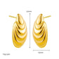 Mix Designs Earrings [Stainless Steel,18K Gold Plated]