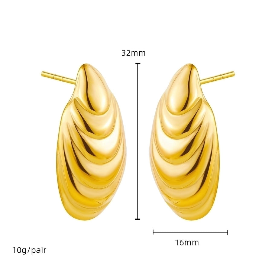 Mix Designs Earrings [Stainless Steel,18K Gold Plated]