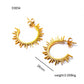 Sun Earrings [304 Stainless Steel,18K Gold Plated]