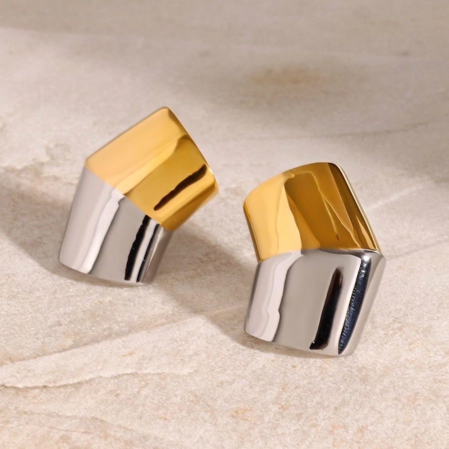 Color Block Earrings [304 Stainless Steel]