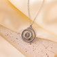 Spiral Necklace [304 Stainless Steel,18K Gold Plated]