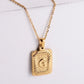 Simple Style Plating Letter Pendant Necklace [304 Stainless Steel,18K Gold Plated]