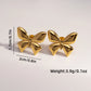 Mix Designs Earrings [304 Stainless Steel,18K Gold Plated]