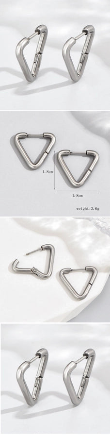 Triangle Earrings [Stainless Steel]