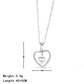 Heart Shape Necklace [304 Stainless Steel,16K Gold Plated]