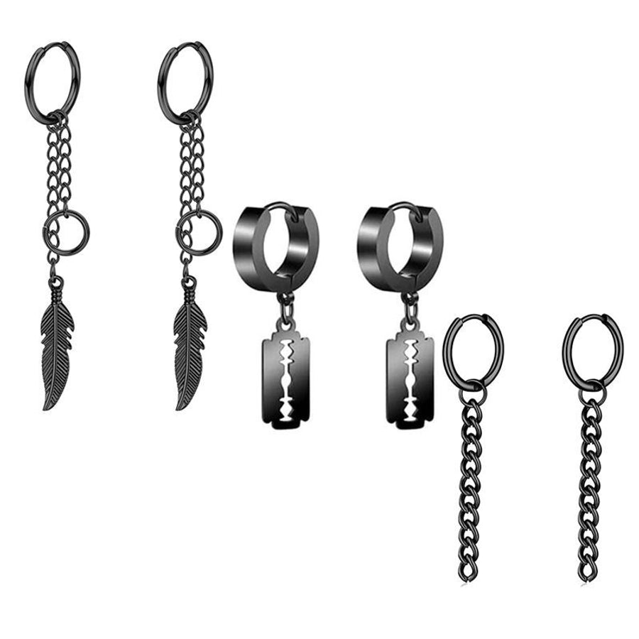 Sets of Drop Earrings [ Stainless Steel]