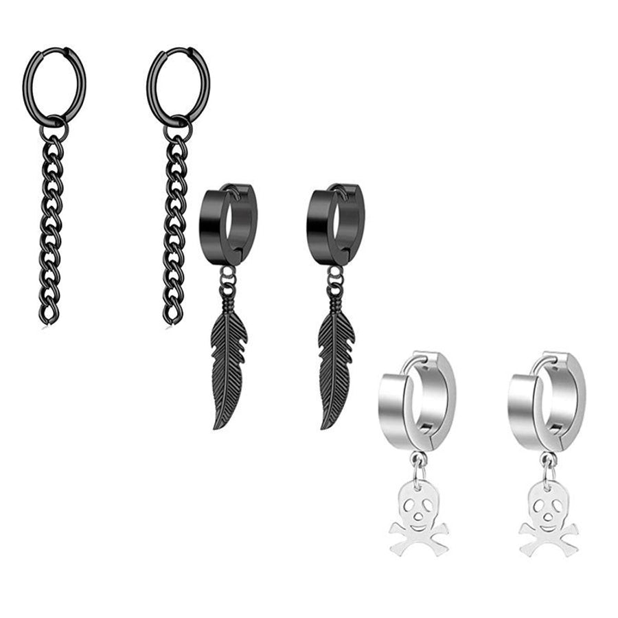 Sets of Drop Earrings [ Stainless Steel]