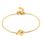 Letter Bracelets [304 Stainless Steel,18K Gold Plated]