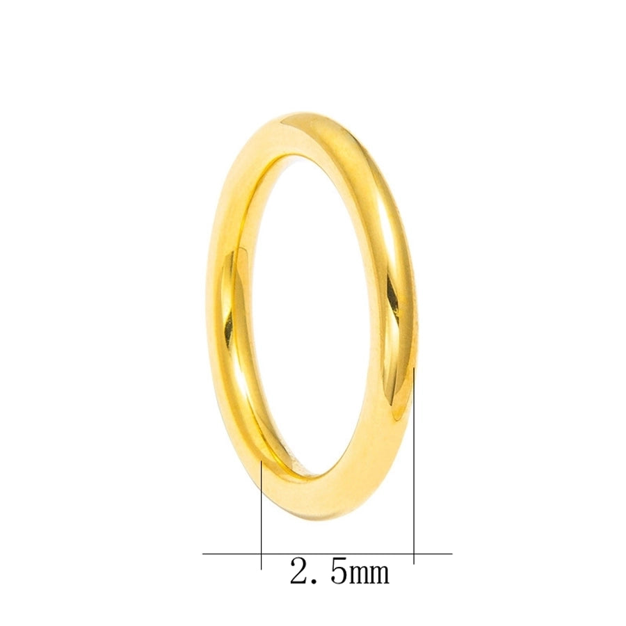 Round Solid Color Ring [304 Stainless Steel]