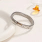 Retro Star Heart Shape Wristband Bracelet [304 Stainless Steel]