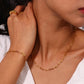 Paperclip Chain Necklace [304 Stainless Steel, 18K Gold Plated]