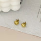 Ball Ear Studs [304 Stainless Steel,18K Gold Plated]