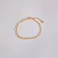 Thin Chain Bracelet [304 Stainless Steel,16K Gold Plated]