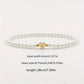 Letter Heart Shape Artificial Pearl Bracelets [304 Stainless Steel]