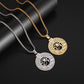 Retro Solid Color Eye Pendant Necklace  [304 Stainless Steel]