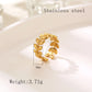 Mix -Designs Ringe [304 Edelstahl 18K Gold plattiert]