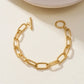 Chain Bracelets [316L Stainless Steel,18K Gold Plated]