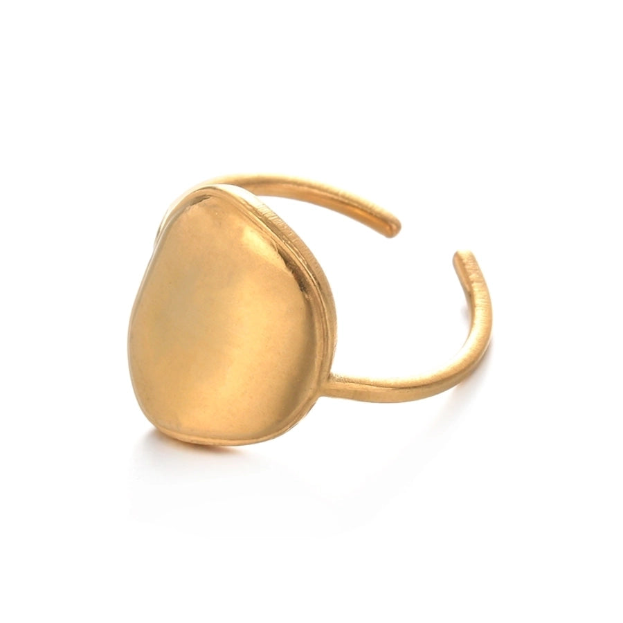 Mix Design Ring [304 Rustfritt stål 14K gullbelagt]