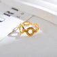 Mix Designs Gold Ring [Stainless Steel]