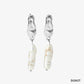 Imitation Pearl Drop Earrings [304 Stainless Steel,16K Gold Plated]