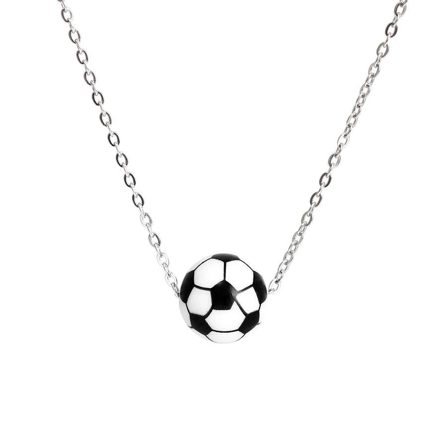 Ball Silica Gel Necklace [304 Stainless Steel]