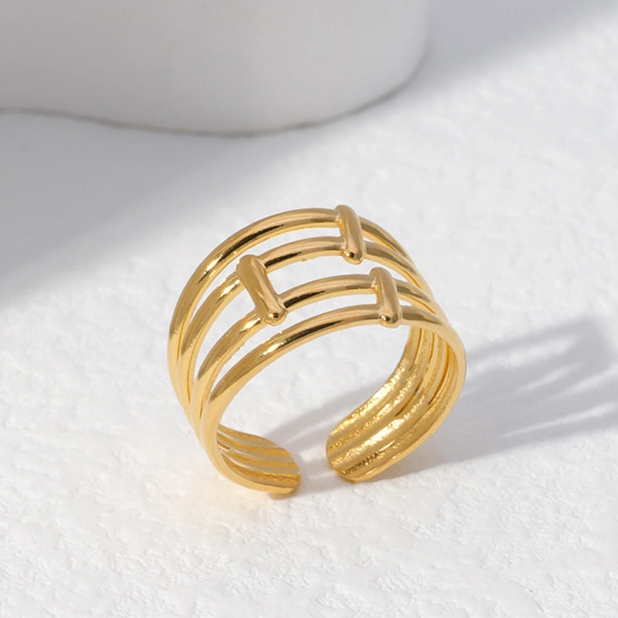 Lines Ring [ Stainless Steel]