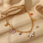 Charms Necklace [304 Stainless Steel,18K Gold Plated]