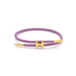 H Letter Wire Rope  Bracelets [304 Stainless Steel, 18K Gold Plated]