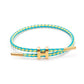 H Letter Wire Rope  Bracelets [304 Stainless Steel, 18K Gold Plated]