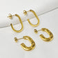 Geometric Earrings [304 Stainless Steel,18K Gold Plated]