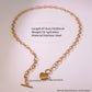 Heart Shape Necklace [304 Stainless Steel,18K Gold Plated]