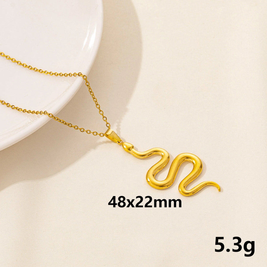 Snake Necklace [304 Stainless Steel]