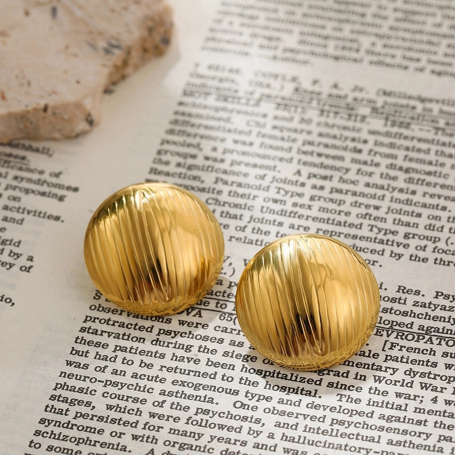 Mix Designs Earrings [Stainless Steel,18K Gold Plated]