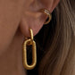 Oversized U Shape Earrings [304 Stainless Steel,18K Gold Plated]