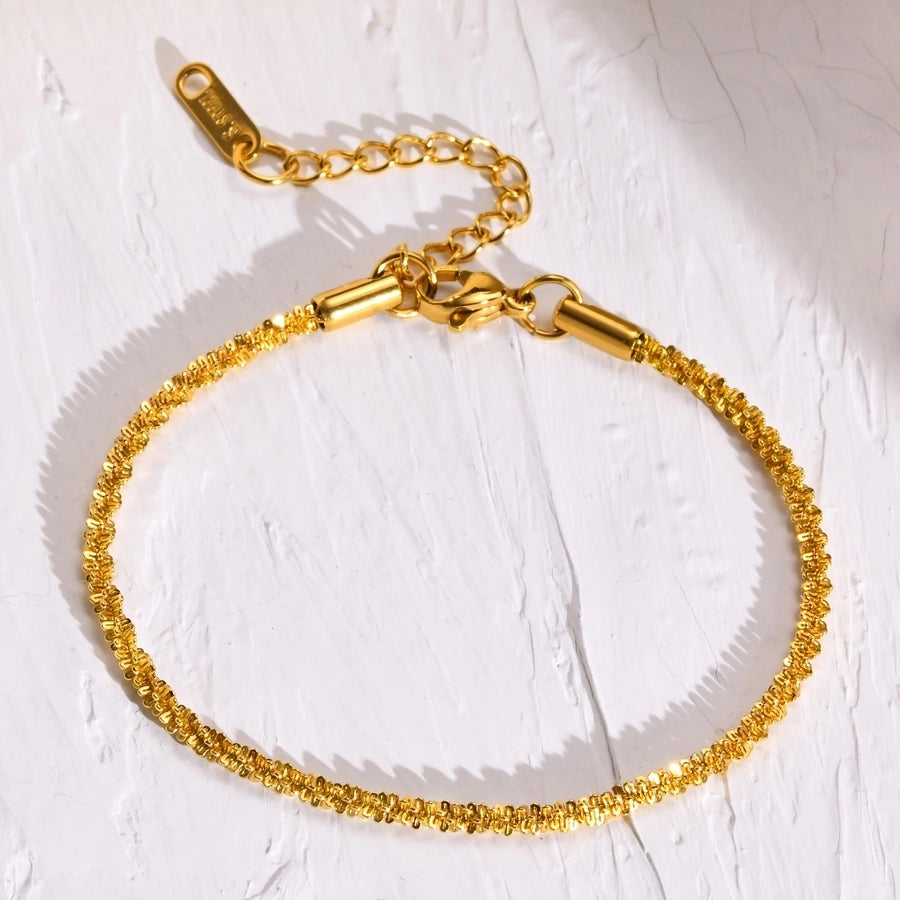 Mix Chain Bracelet [201 Stainless Steel, 18K Gold Plated]