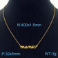 MAMA Bracelets/Necklace [Stainless Steel,18K Gold Plated]