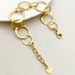 Hollow Round Chain Bracelet [304 Stainless Steel, 14K Gold Plated]