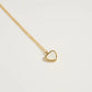 Beach Heart Shape Natural Necklace  [304 Stainless Steel 18K Gold Plated]