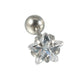 1 Piece Ear Cartilage Stud Star Zircon Earrings [304 Stainless Steel, 18K Gold Plated]