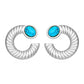 Turquoise Earrings [304 Stainless Steel, 18K Gold Plated]