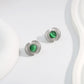 Silver Opal Ear Studs [304 acero inoxidable]