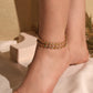 Enamel Colored Flower Bracelet/Anklet/Necklace [304 Stainless Steel, 18K Gold Plated]