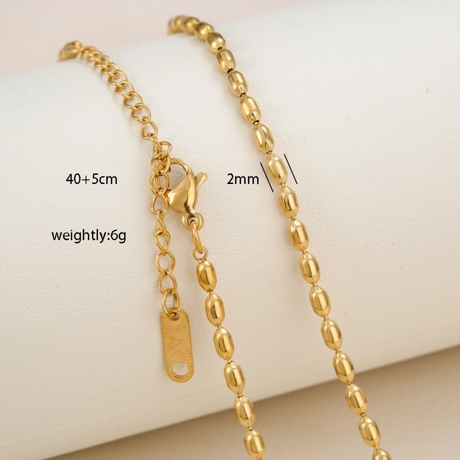 Chain Necklace [304 Stainless Steel,18K Gold Plated]