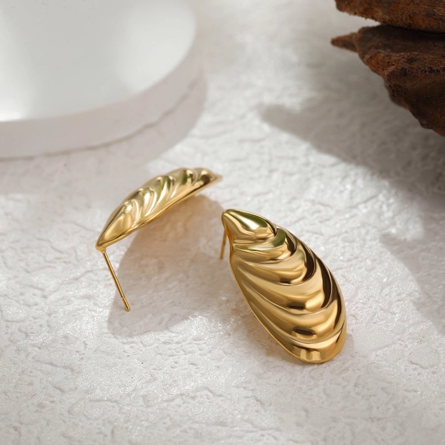 Mix Designs Earrings [Stainless Steel,18K Gold Plated]