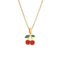 Fruit Necklace [304 Stainless Steel,18K Gold Plated]