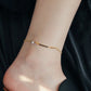 Simple zircon Anklet [Stainless Steel]