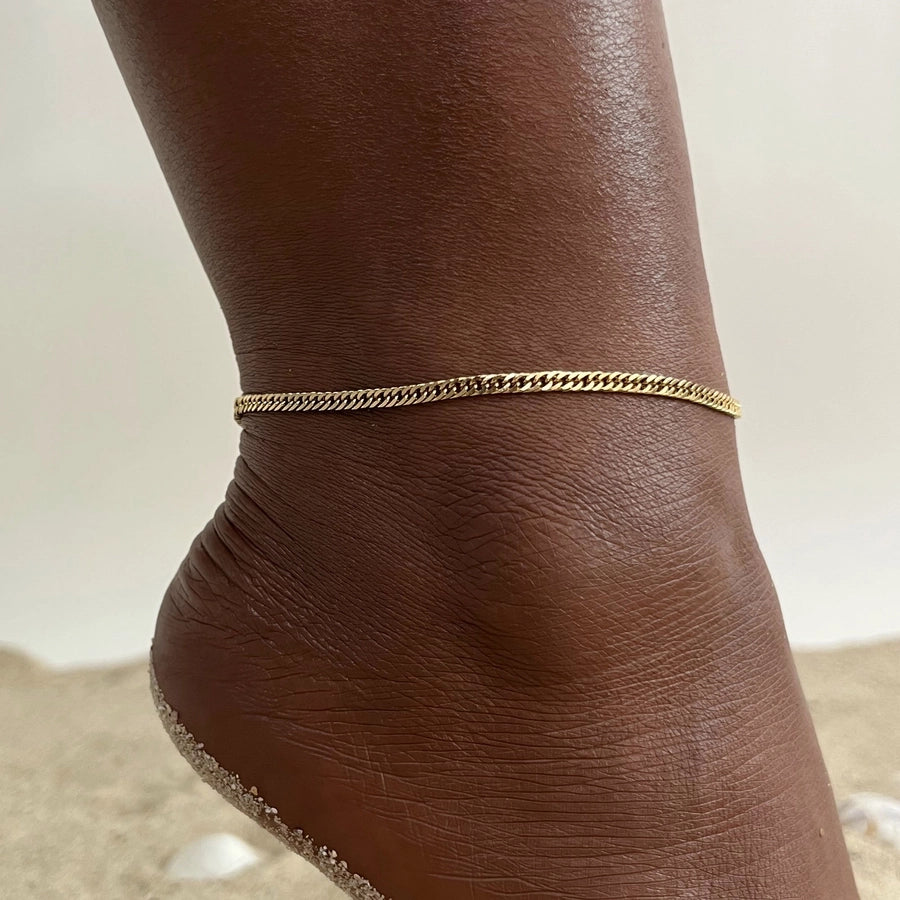 Mix Chain Anklet [201 Stainless Steel]