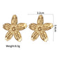 Flower Plating Earrings [304 Stainless Steel]